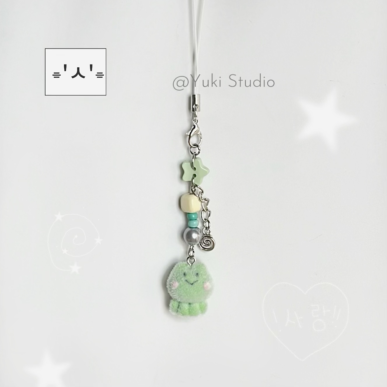 Resin Craft Projects - 1pcs Resin Flocking Green Frog Key