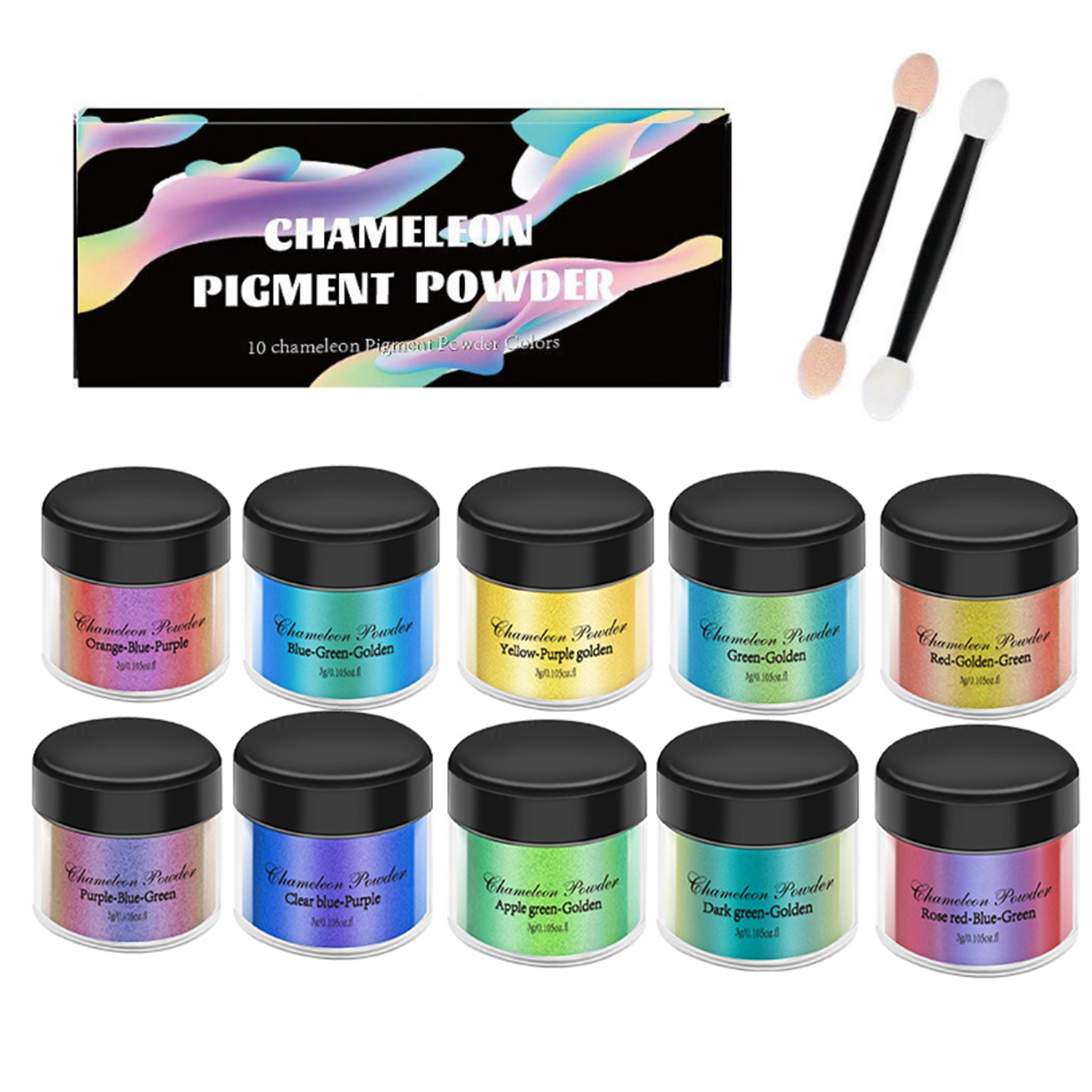 10/20pcs Mirror Chameleons Pig - Resin Pigment Set incelemesi ve fiyatı