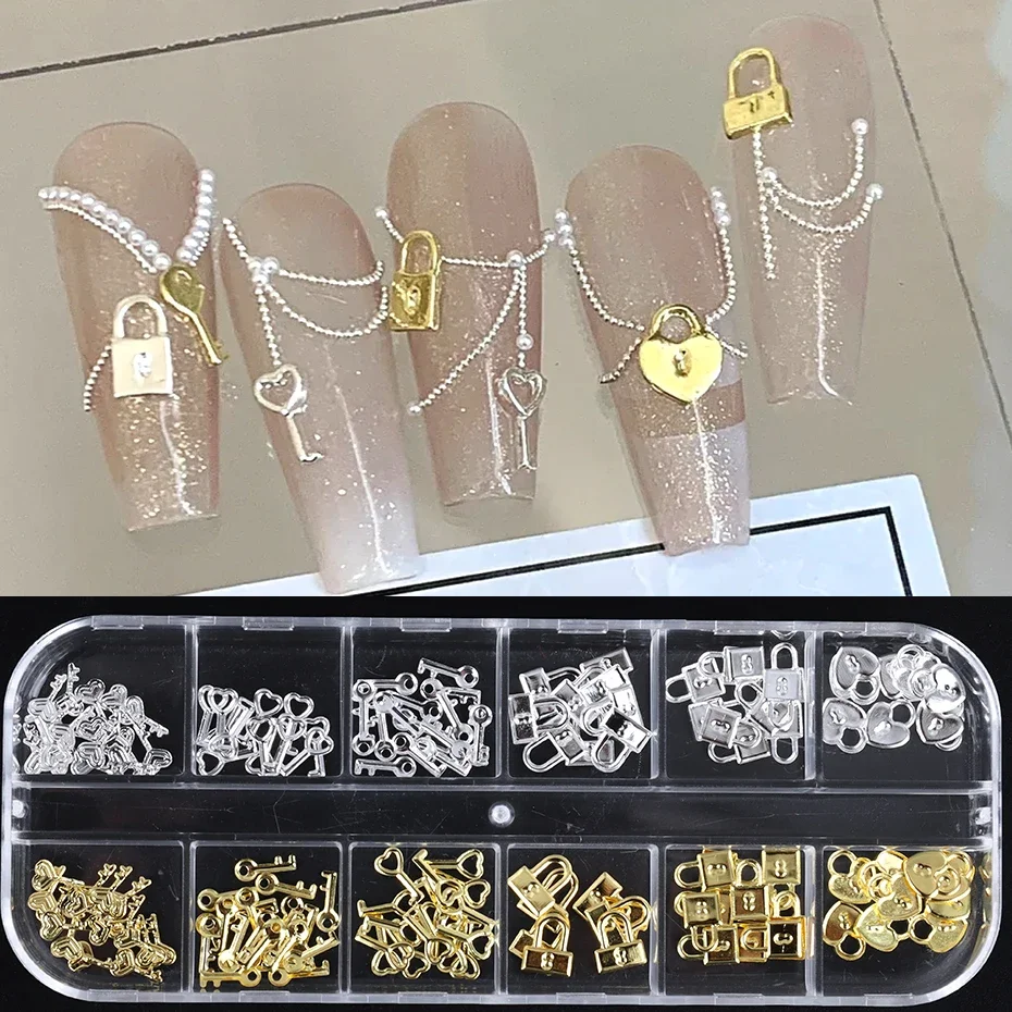 12 Grids Gold Silver Metal Loc - Gold Foil Flakes incelemesi ve fiyatı