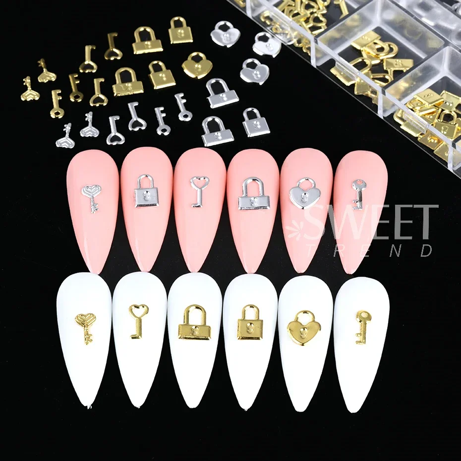 12 Grids Gold Silver Metal Loc - Gold Foil Flakes incelemesi ve fiyatı