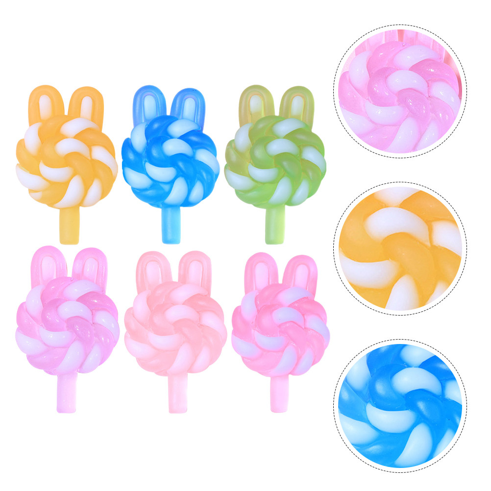 24Pcs Cute Cartoon Lollipop Ch - Resin Crafts incelemesi ve fiyatı