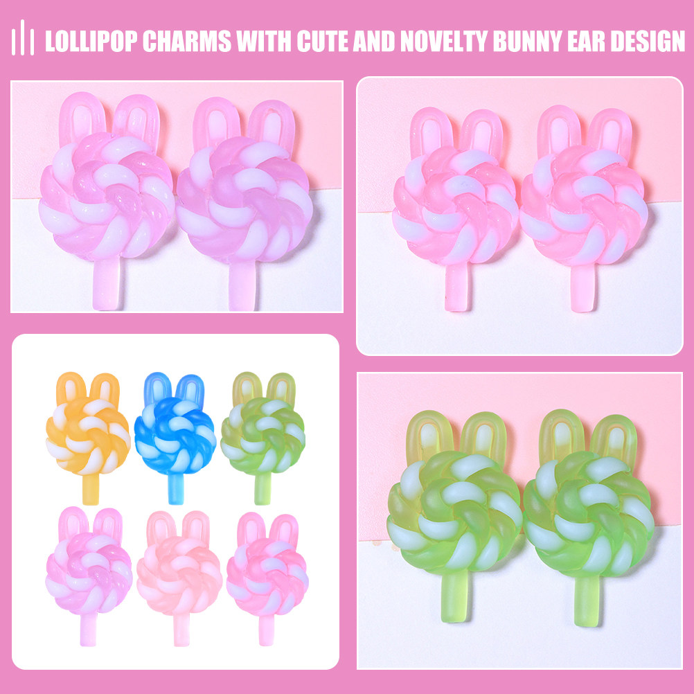 24Pcs Cute Cartoon Lollipop Ch - Resin Crafts incelemesi ve fiyatı