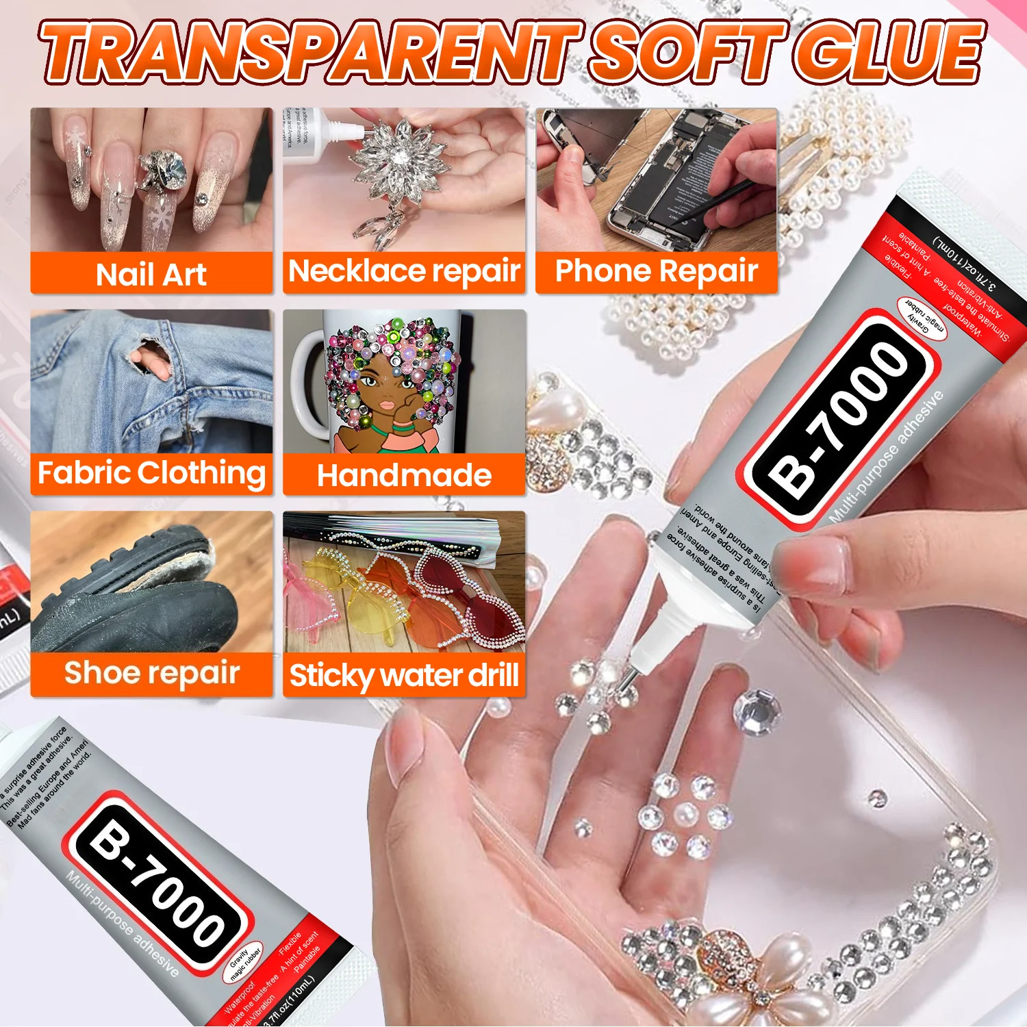 1-10Pcs B-7000 Super Glue Lool - Resin Crafts incelemesi ve fiyatı