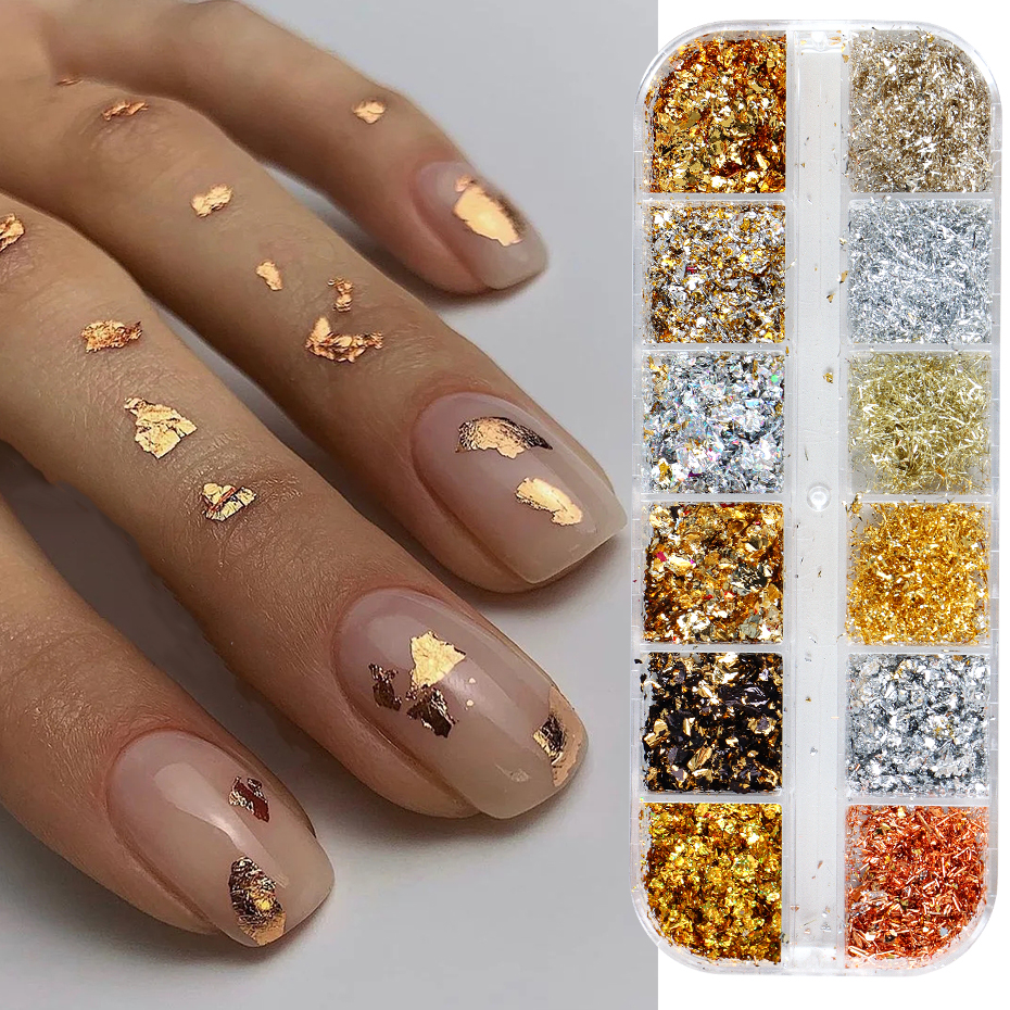 12 Color Gold Foils Gorgeous N - Gold Foil Flakes incelemesi ve fiyatı