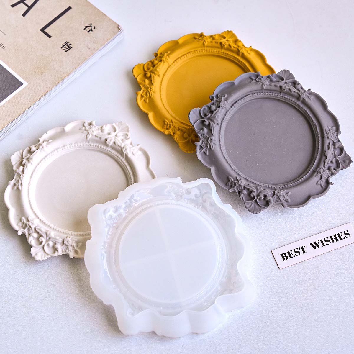 Round Relief Storage Tray Sili - Coaster Mold Round incelemesi ve fiyatı
