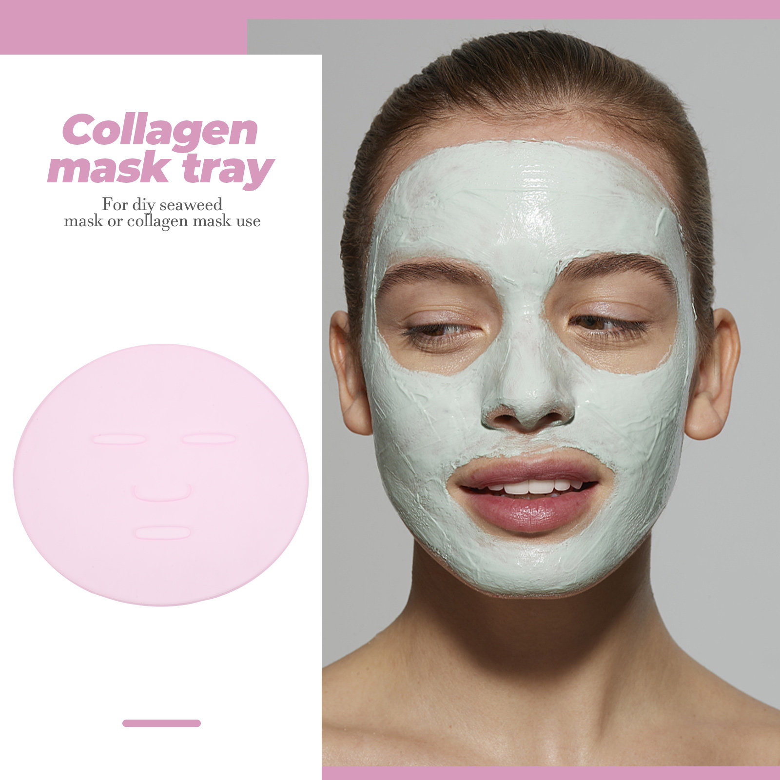 2Pcs DIY Seaweed Mask Mold Reu - Silicone Mold Tray incelemesi ve fiyatı