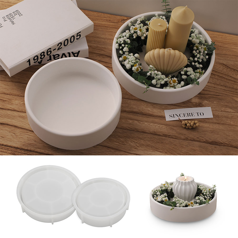 Large Capacity Cement Candle B - Coaster Mold Round incelemesi ve fiyatı
