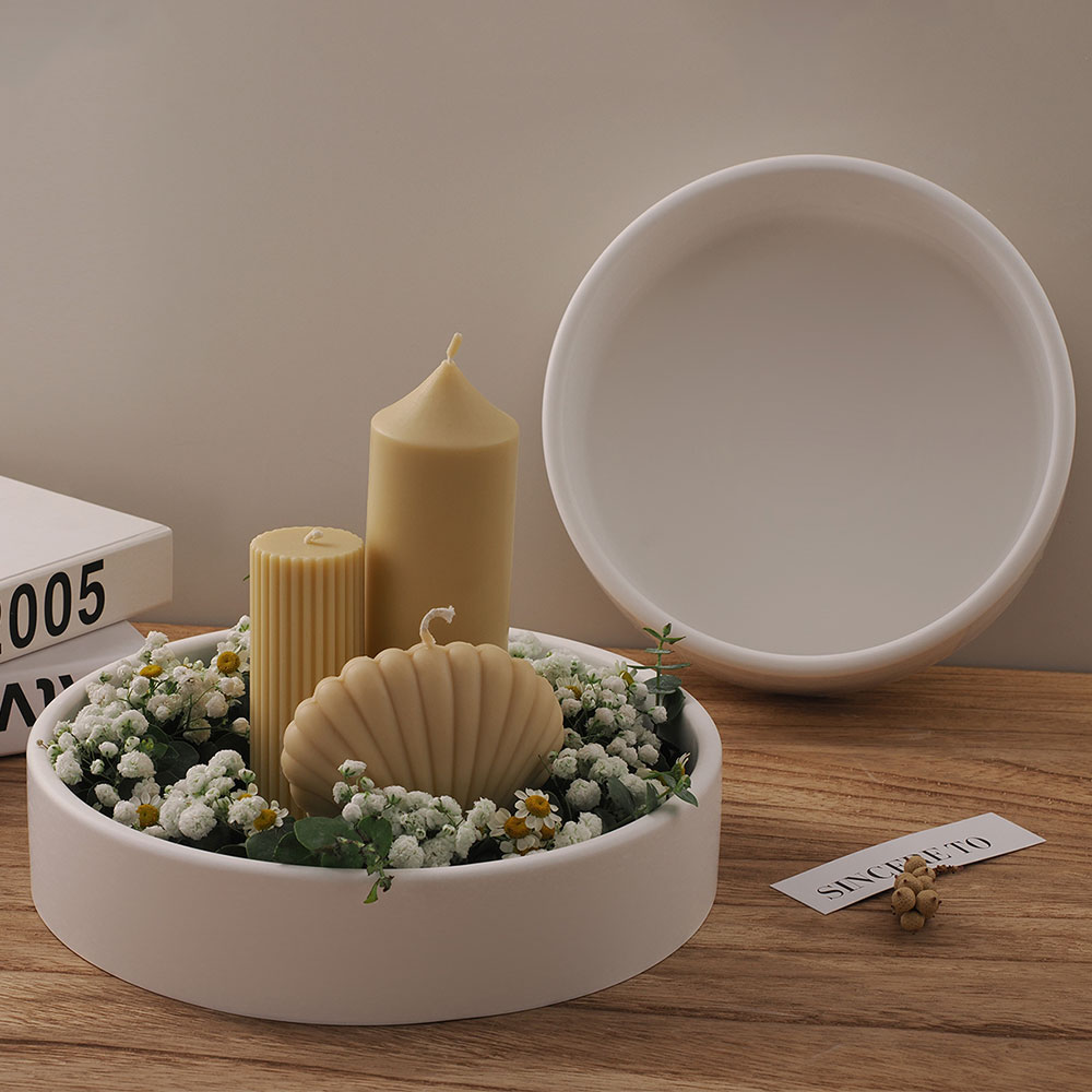 Large Capacity Cement Candle B - Coaster Mold Round incelemesi ve fiyatı