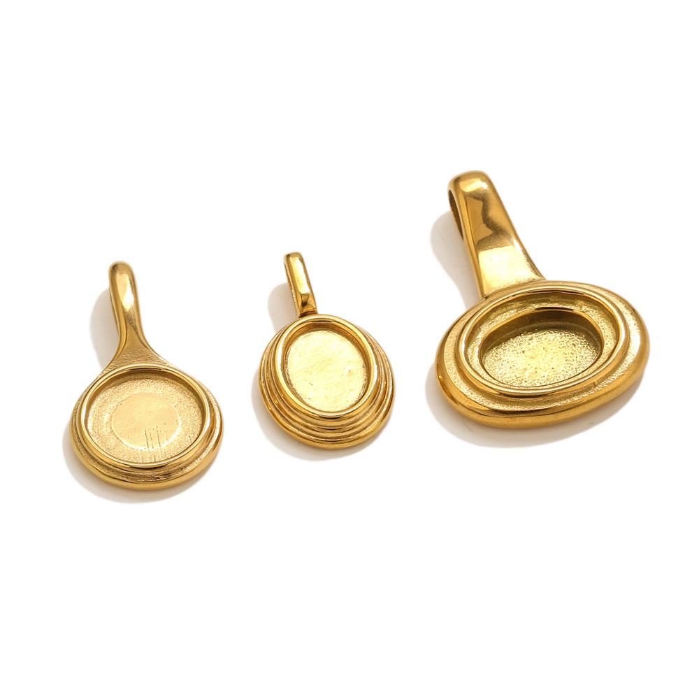 5pcs Stainless Steel Round Ova - Resin Crafts incelemesi ve fiyatı