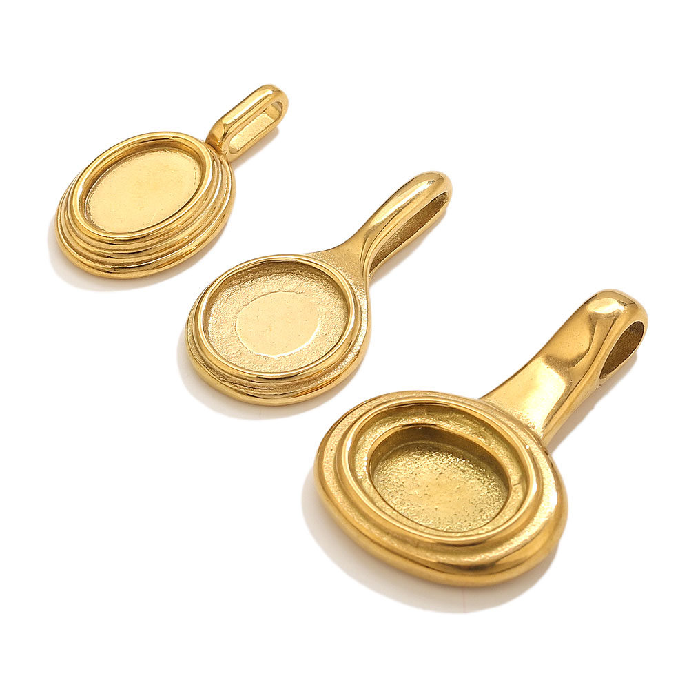 5pcs Stainless Steel Round Ova - Resin Crafts incelemesi ve fiyatı