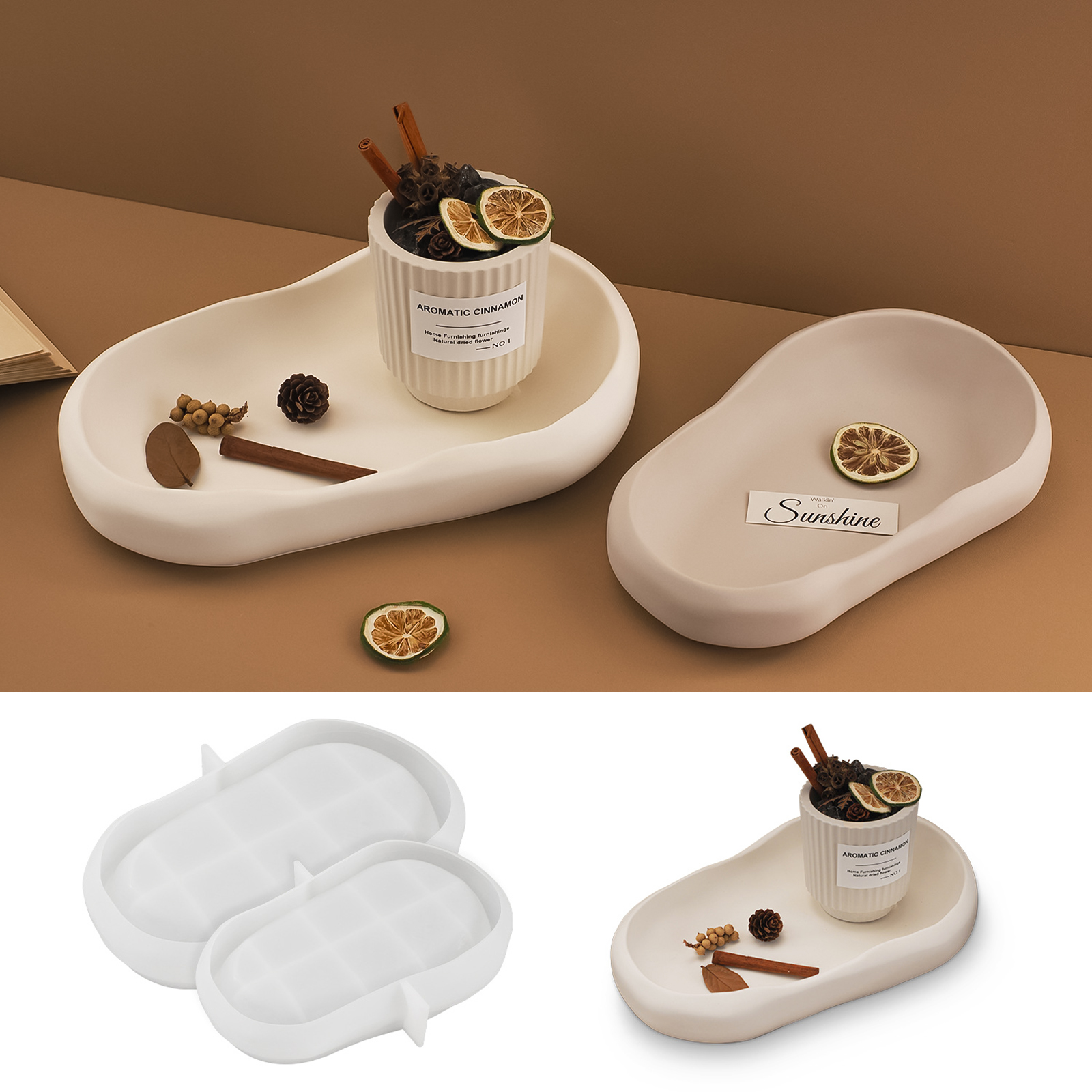 Irregular Shape Tray Silicone  - Coaster Mold Round incelemesi ve fiyatı