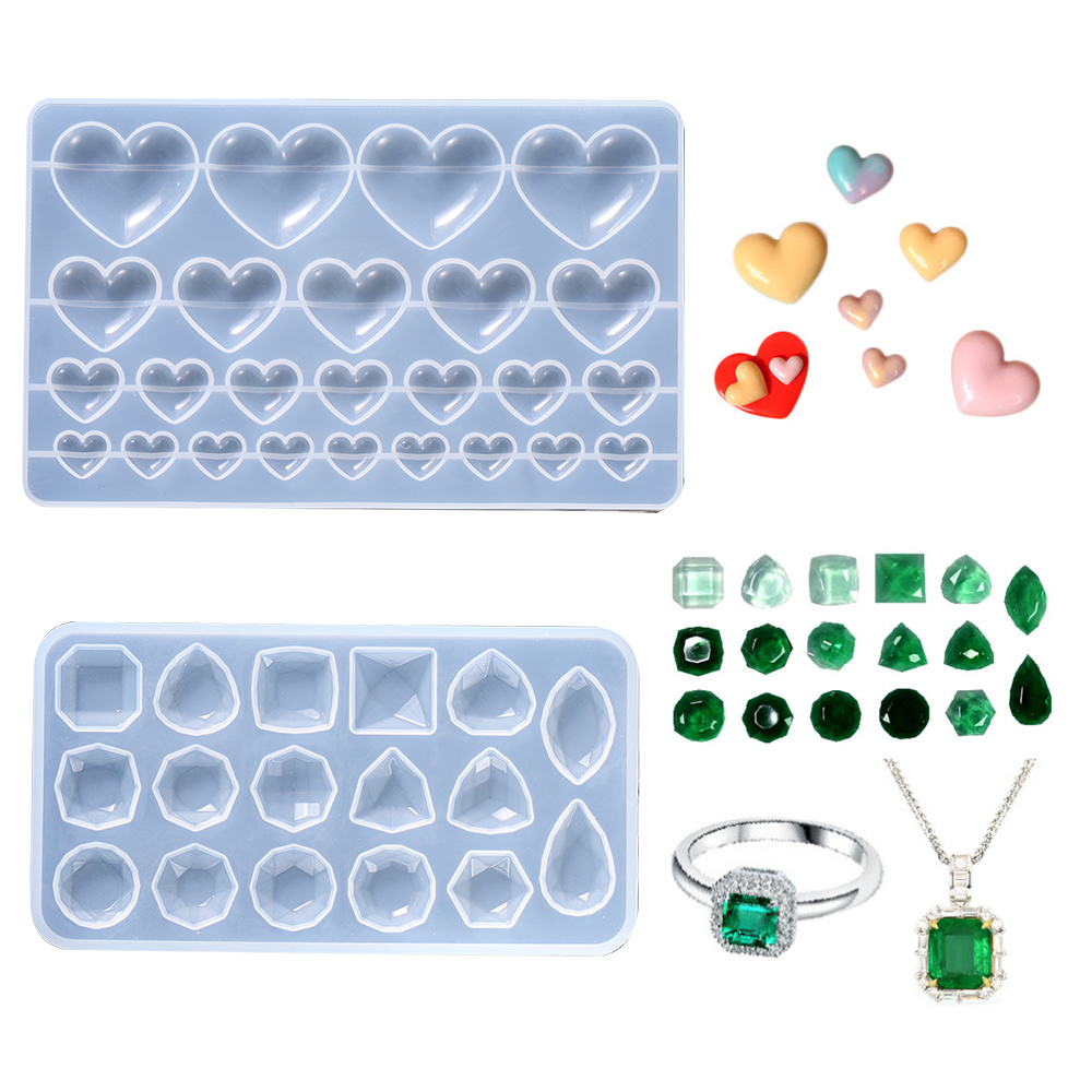 Love Heart Silicone Mold Jewel - Resin Craft Ideas incelemesi ve fiyatı