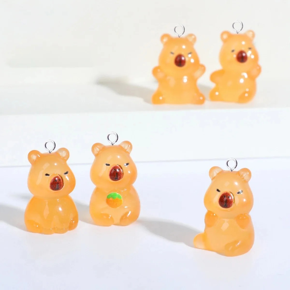 10Pcs Kawaii Flatback Floating - Resin Crafts Diy incelemesi ve fiyatı