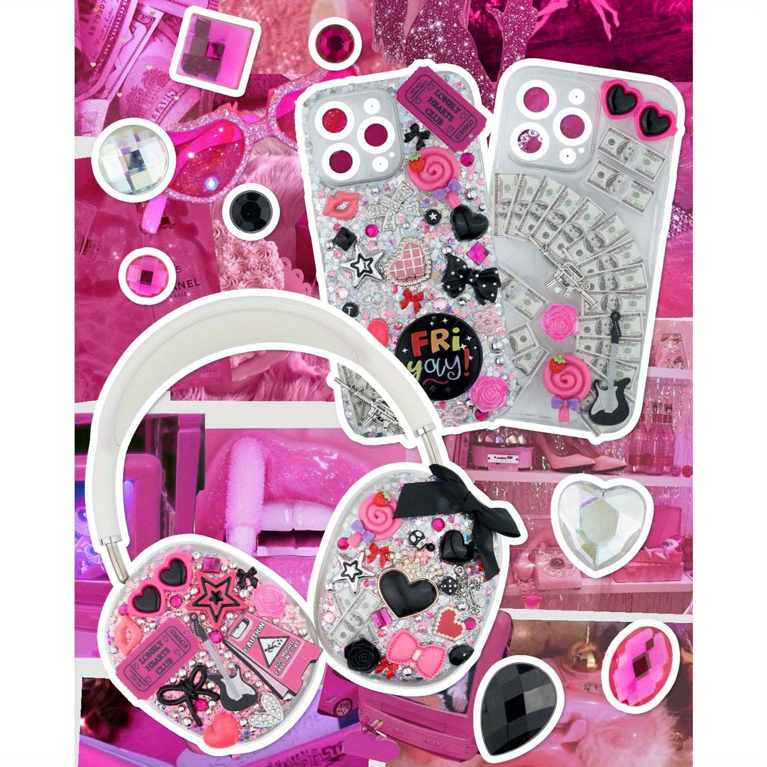 2380 Pcs DIY Jewelry Charm Mix - Resin Craft Kit incelemesi ve fiyatı