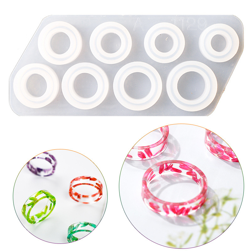 8Pcs Assorted Sizes Ring Silic - Resin Ocean Wave Mold incelemesi ve fiyatı