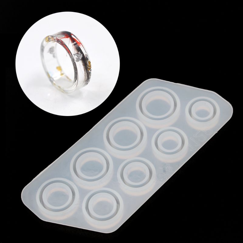 8Pcs Assorted Sizes Ring Silic - Resin Ocean Wave Mold incelemesi ve fiyatı