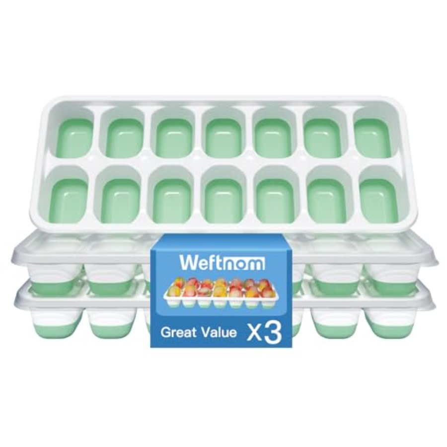 Ice Cube Tray with Lid, 3 Pack - Silicone Mold Tray incelemesi ve fiyatı