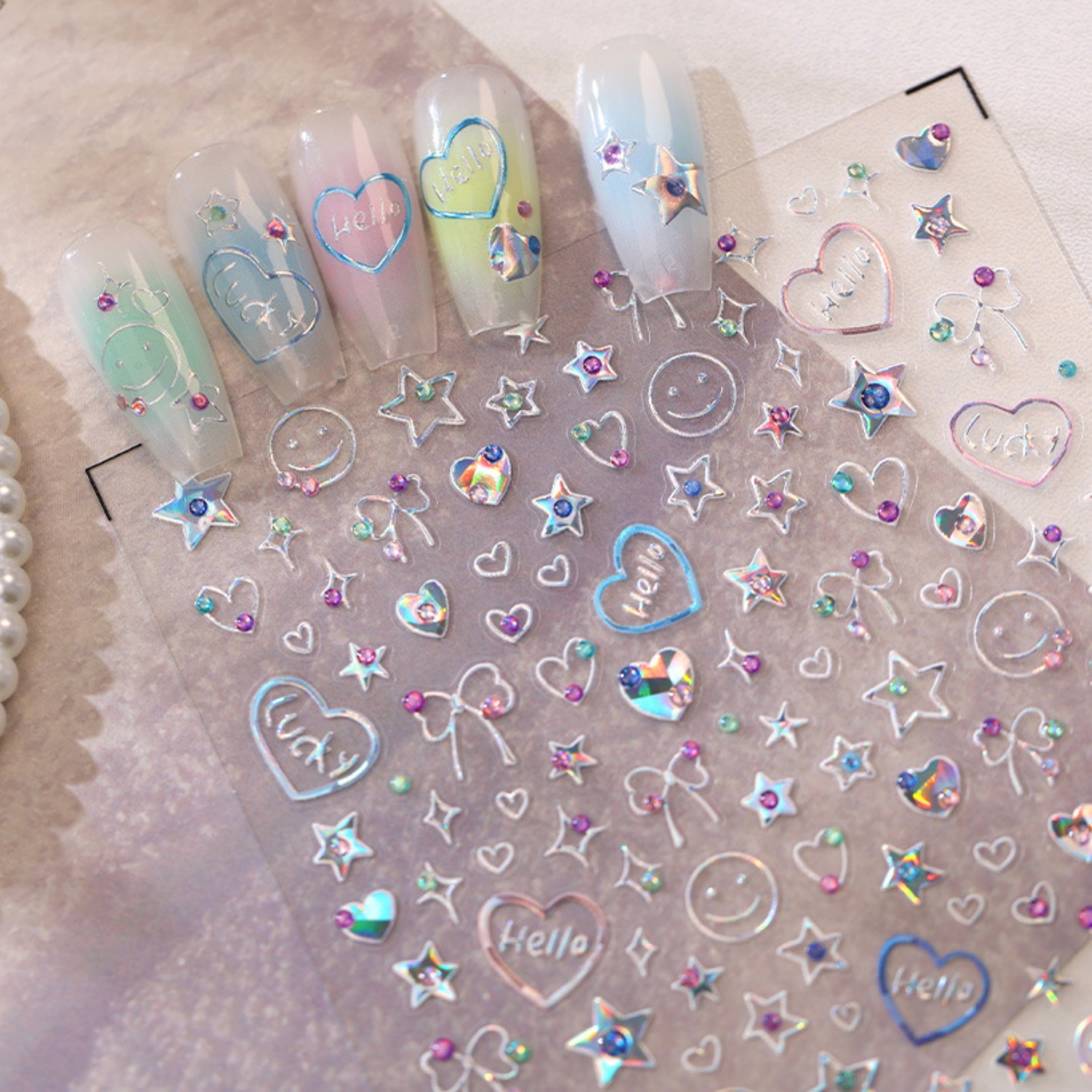 Holographic Dopamine Nail Deca - Gold Foil Flakes incelemesi ve fiyatı
