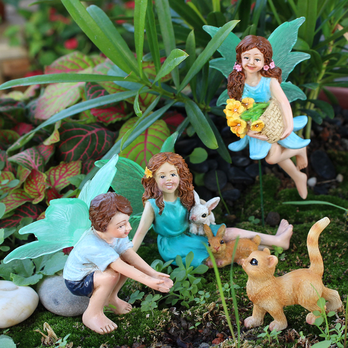 4pc Flower Fairy and Animal Pa - Resin Craft Ideas incelemesi ve fiyatı