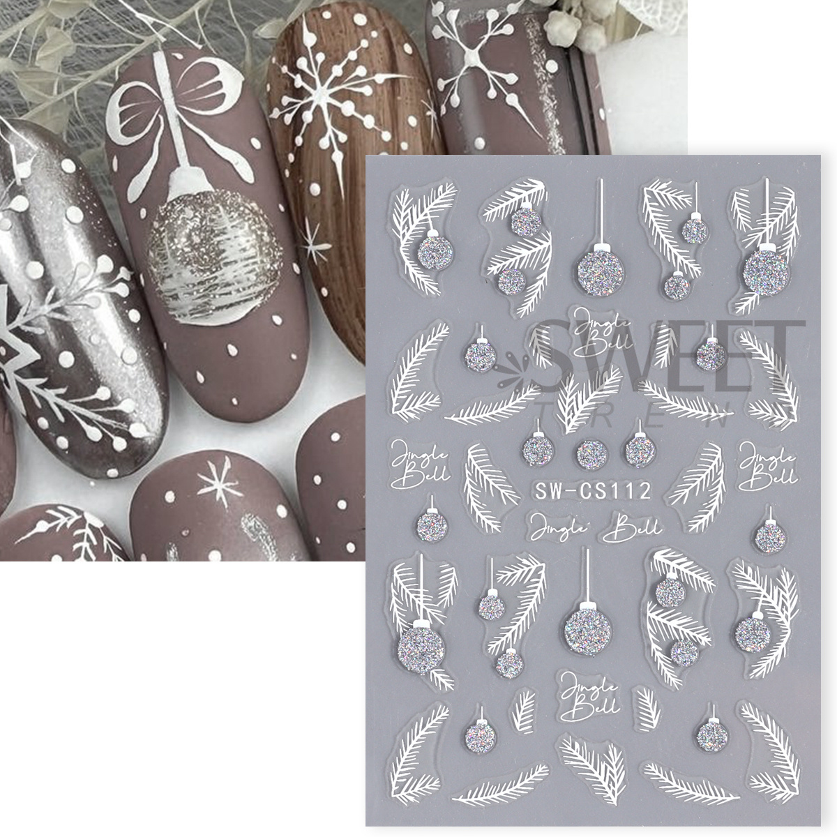 4pcs Winter Cartoon Christmas  - Gold Foil Flakes incelemesi ve fiyatı