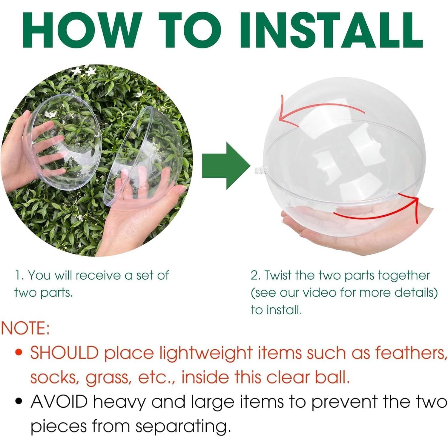 Fillable Clear Ornament Ball,  - Dome Mold Clear incelemesi ve fiyatı