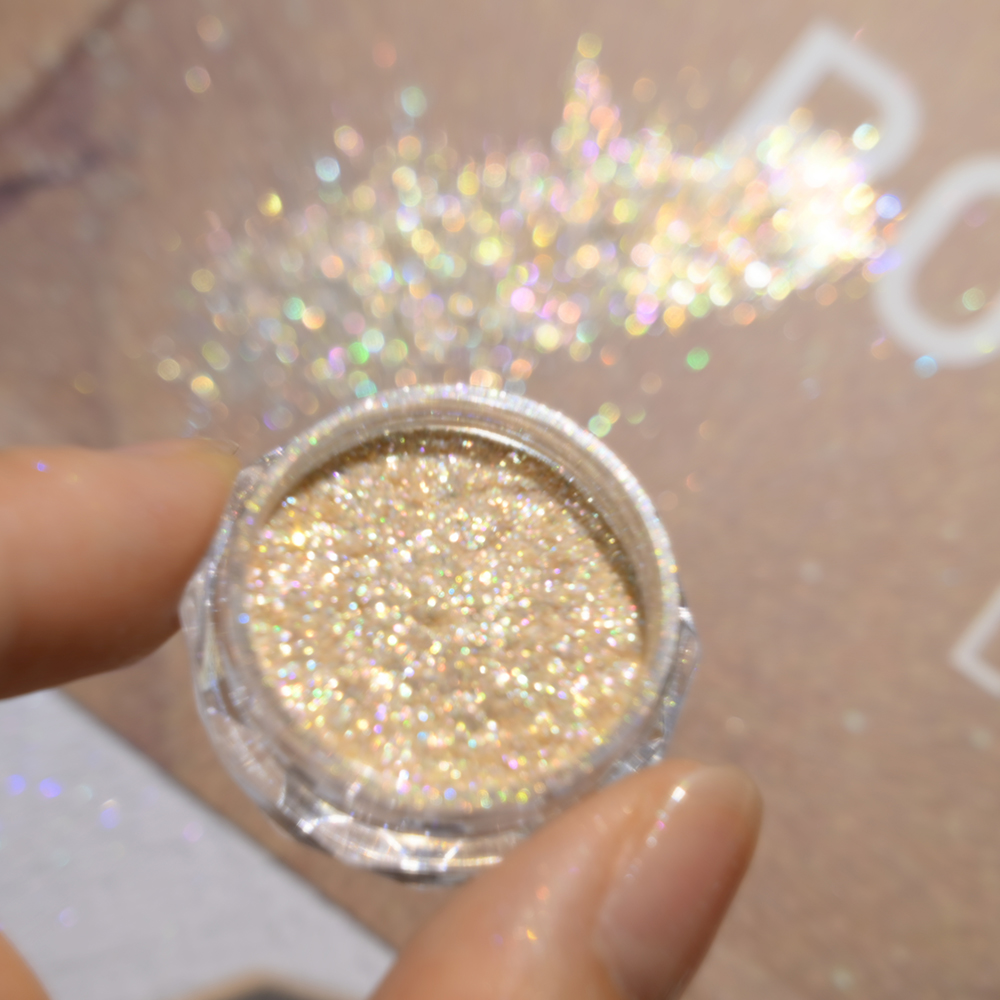 Super Shiny Gold Opal Nail Pow - Gold Foil Flakes incelemesi ve fiyatı