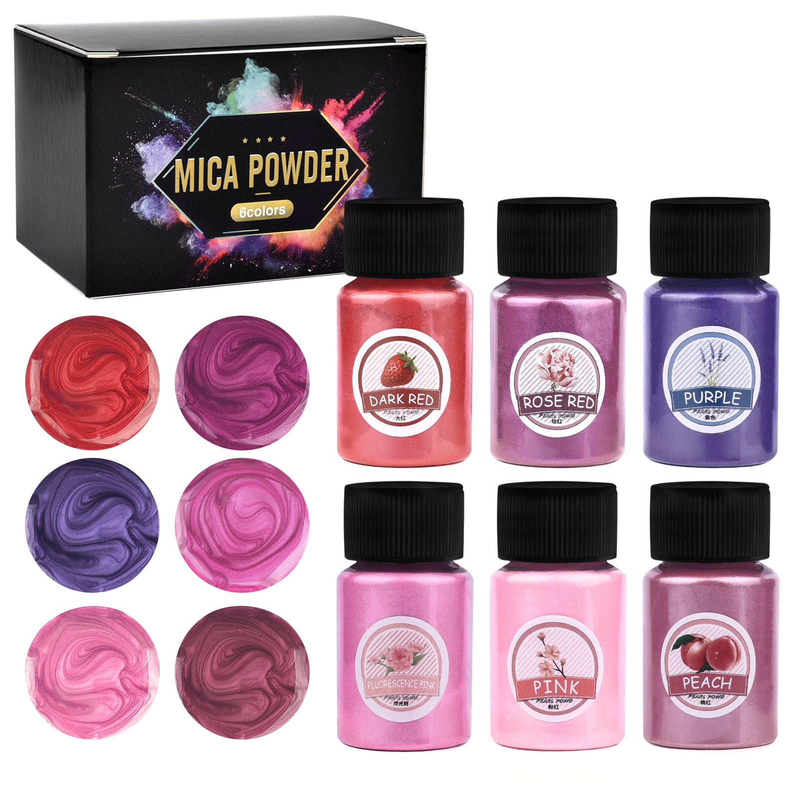 6Colors/Sets Pearl Powder Pigm - Resin Pigment Set incelemesi ve fiyatı