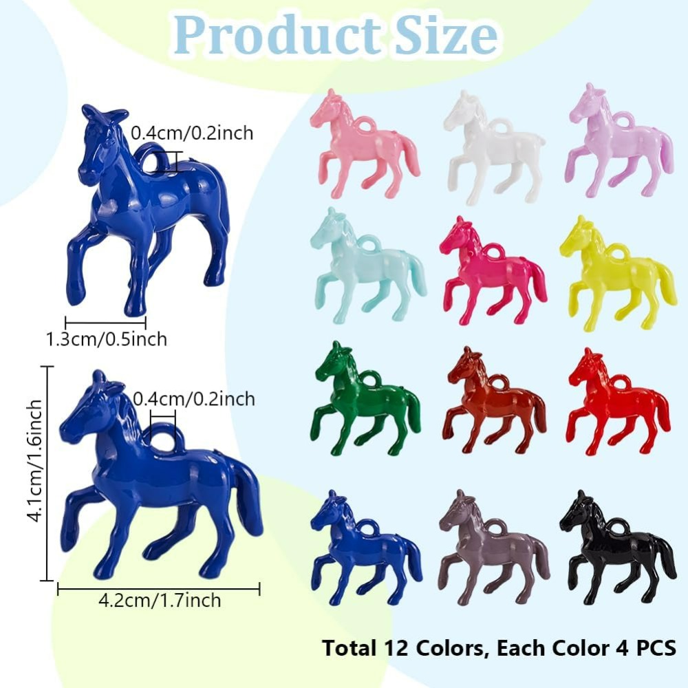 48pcs Opaque Acrylic Pendants  - Resin Crafts incelemesi ve fiyatı