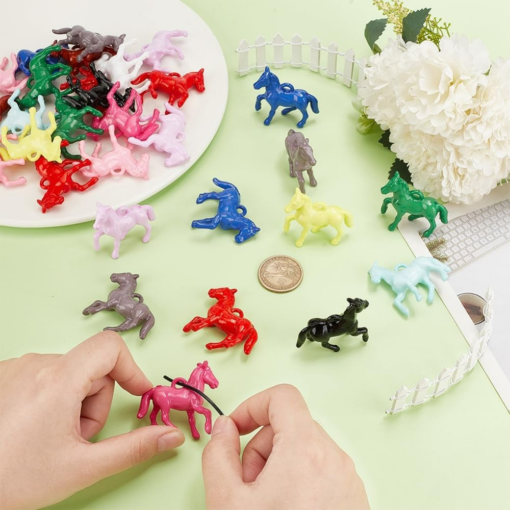 48pcs Opaque Acrylic Pendants  - Resin Crafts incelemesi ve fiyatı