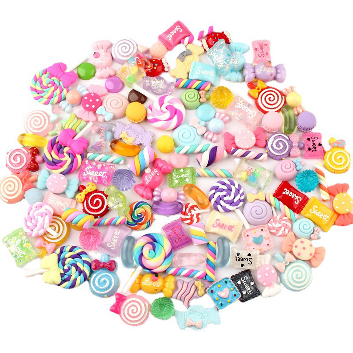 30pcs Random Candy Slime Charm - Resin Crafts incelemesi ve fiyatı