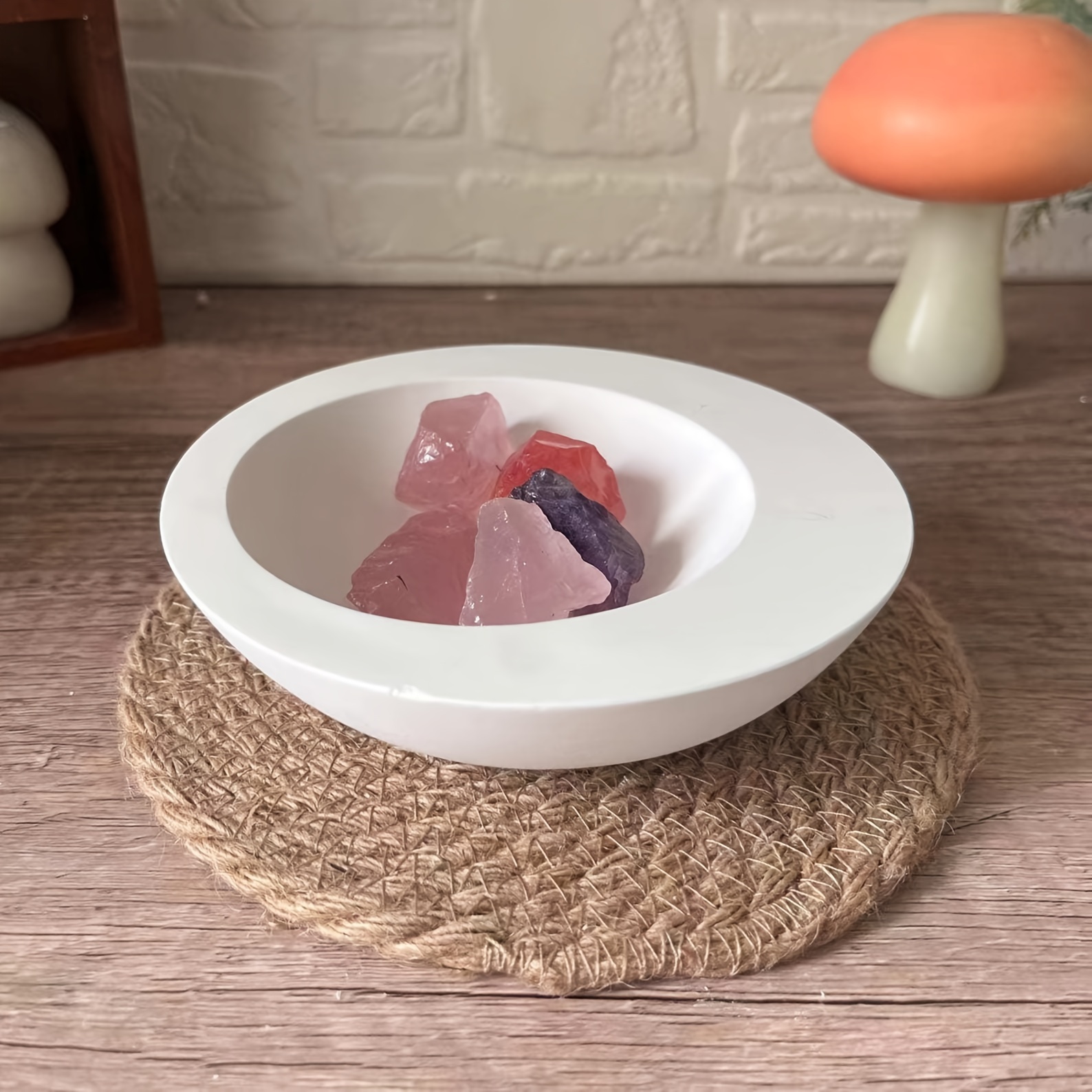 1pc Irregular Round Bowl-Shape - Coaster Mold Round incelemesi ve fiyatı