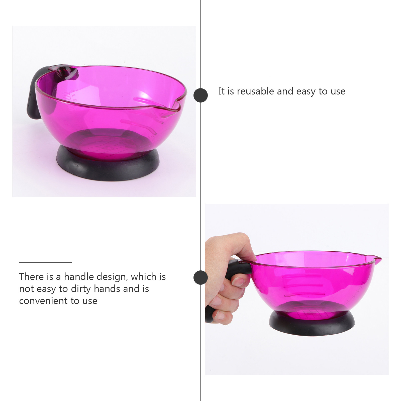 1Pcs Hair Coloring Silicone Bo - Mixing Cup Silicone incelemesi ve fiyatı
