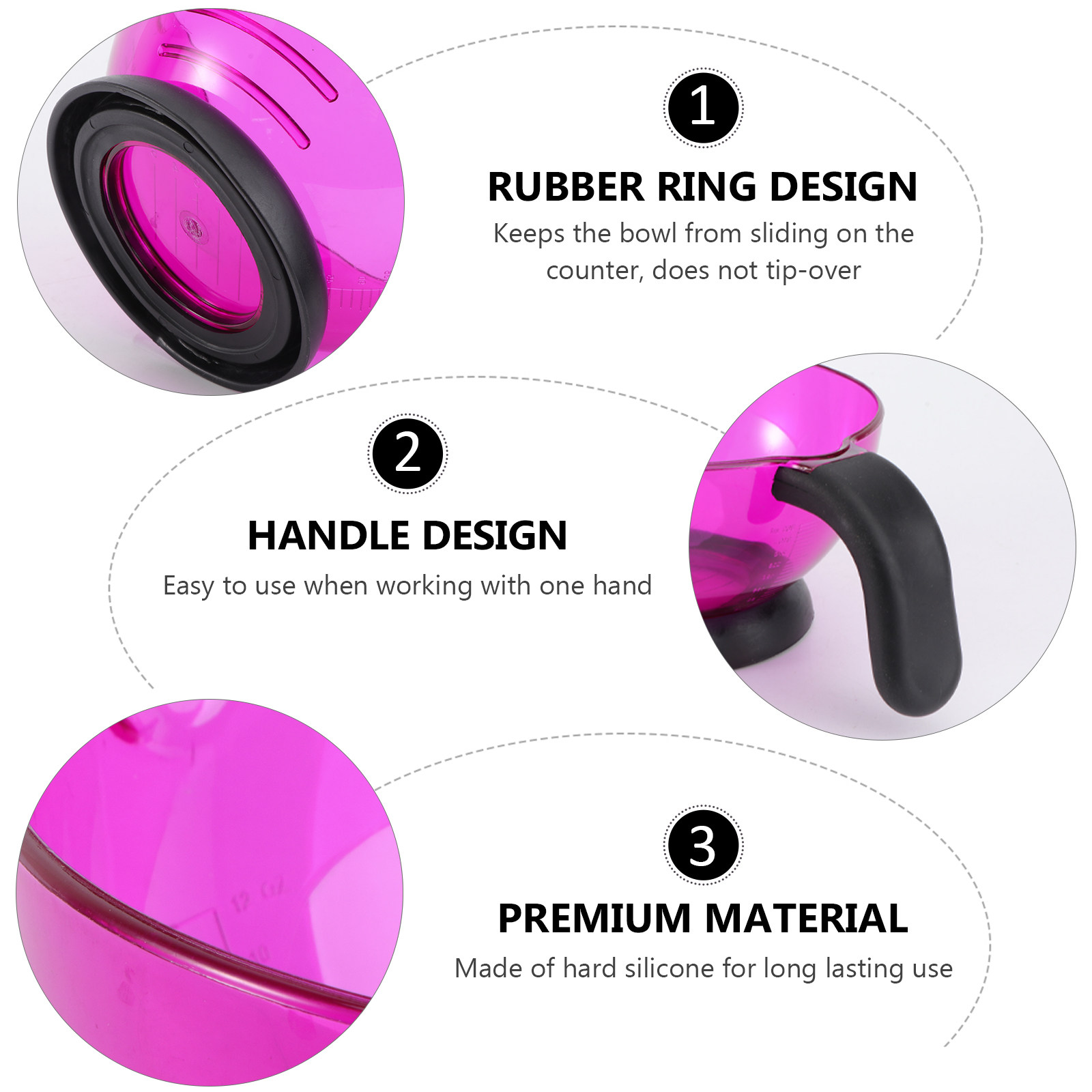 1Pcs Hair Coloring Silicone Bo - Mixing Cup Silicone incelemesi ve fiyatı