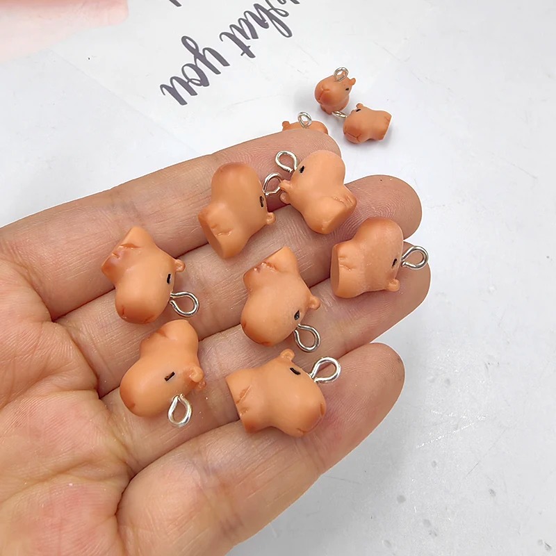 10pcs Cute Small Capybara Char - Resin Crafts Diy incelemesi ve fiyatı