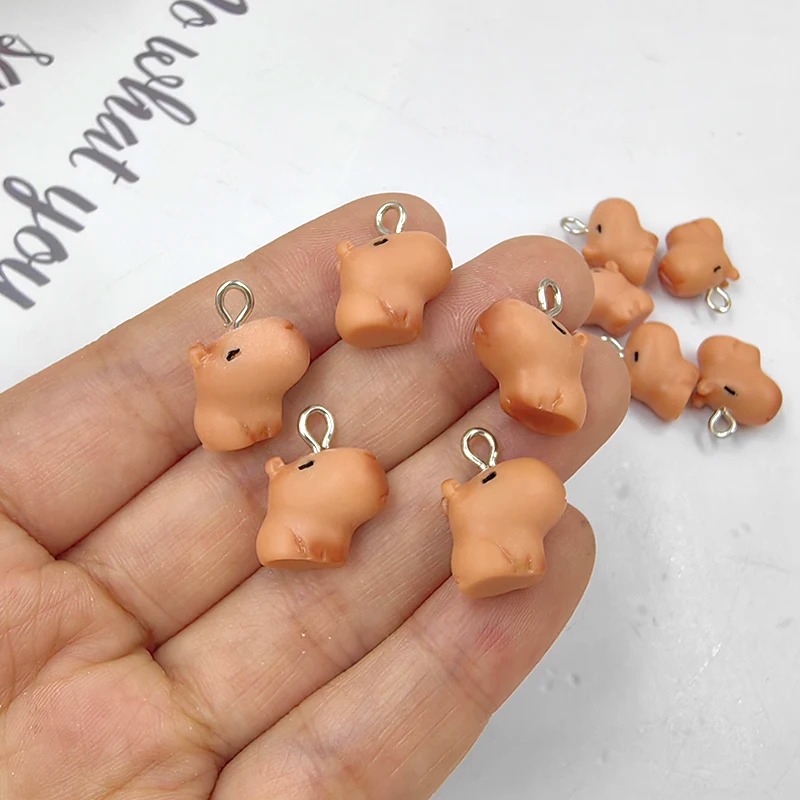 10pcs Cute Small Capybara Char - Resin Crafts Diy incelemesi ve fiyatı