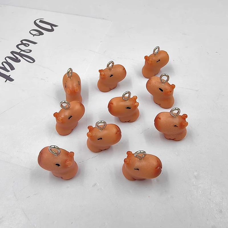 10pcs Cute Small Capybara Char - Resin Crafts Diy incelemesi ve fiyatı