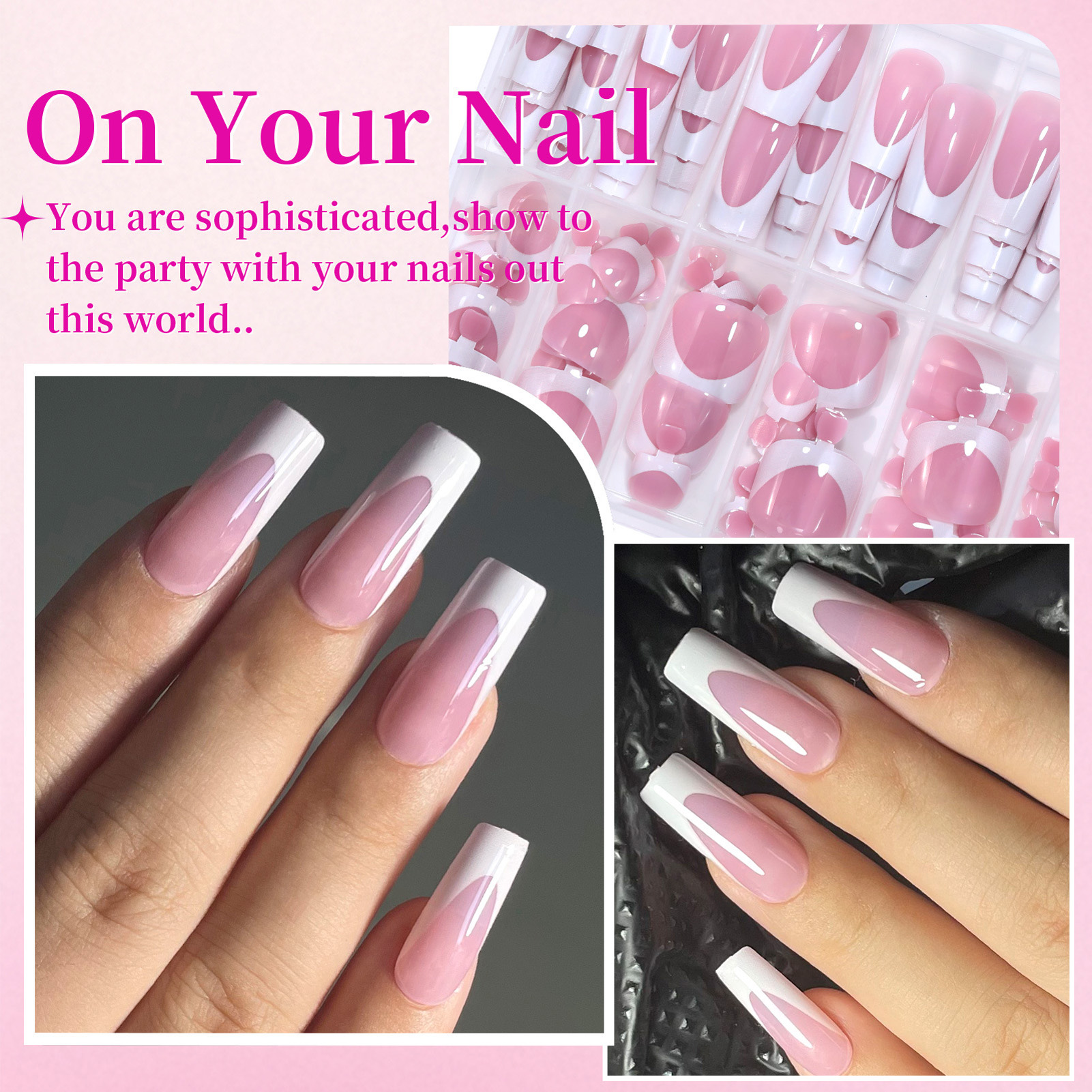 288PCS French Fake Nails Toena - Resin Craft Kit incelemesi ve fiyatı