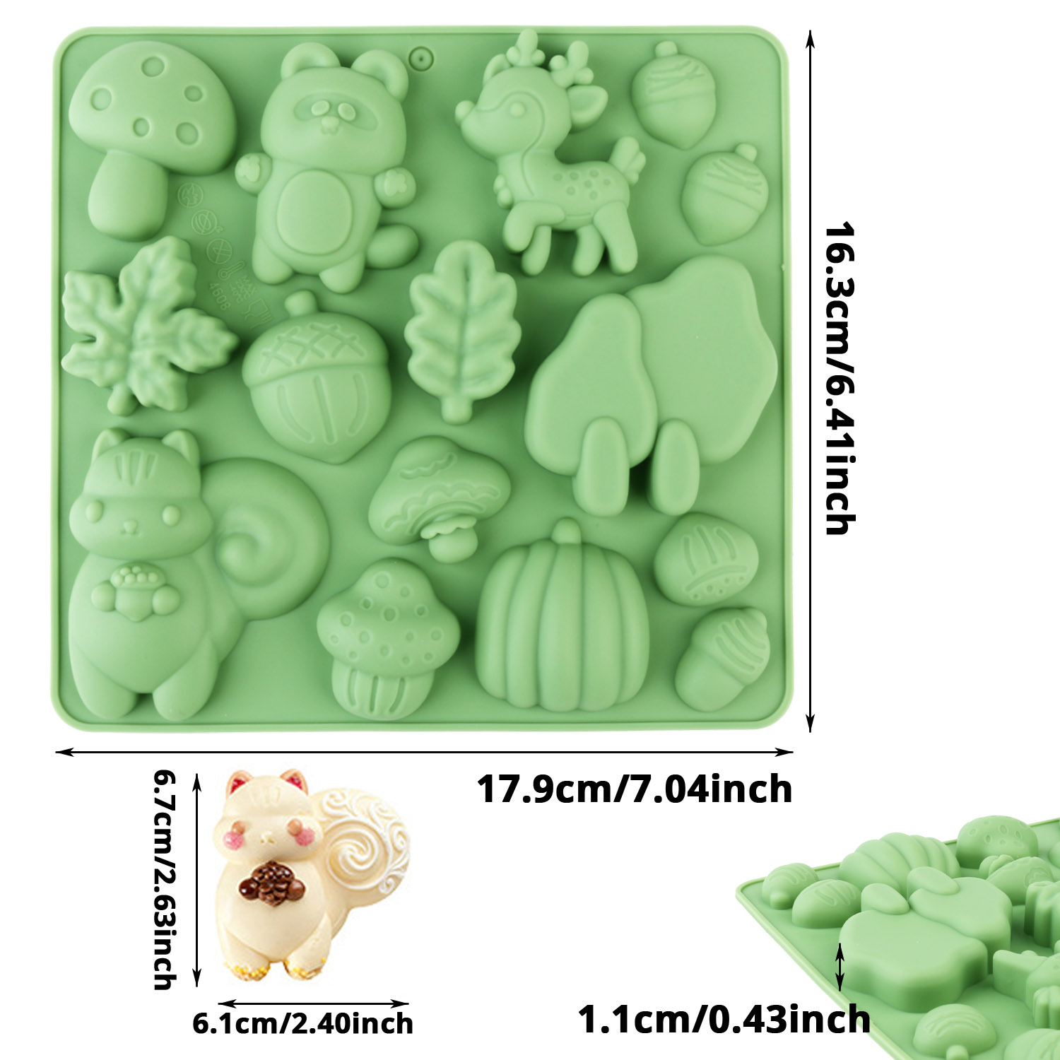 1 Silicone Cake Mold in the Sh - Resin Craft Projects incelemesi ve fiyatı