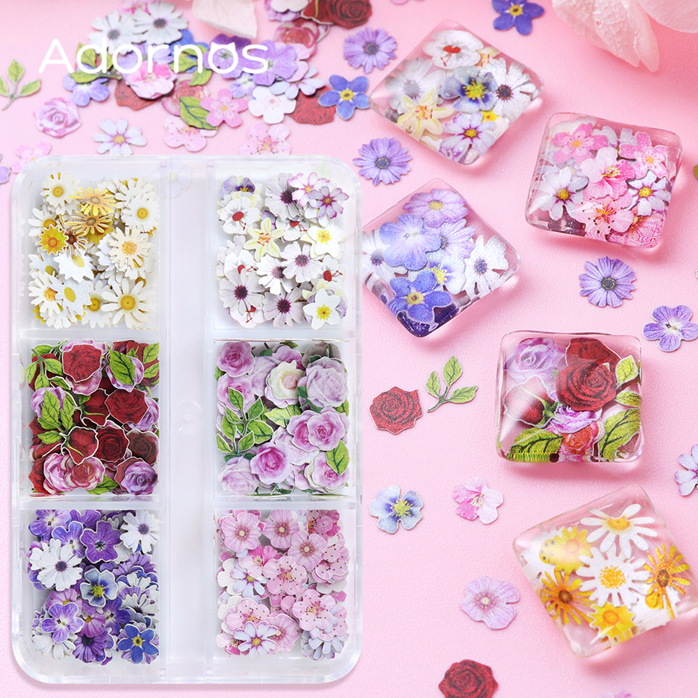 6 Grids Flowers Wood Pulp Chip - Resin Craft Ideas incelemesi ve fiyatı