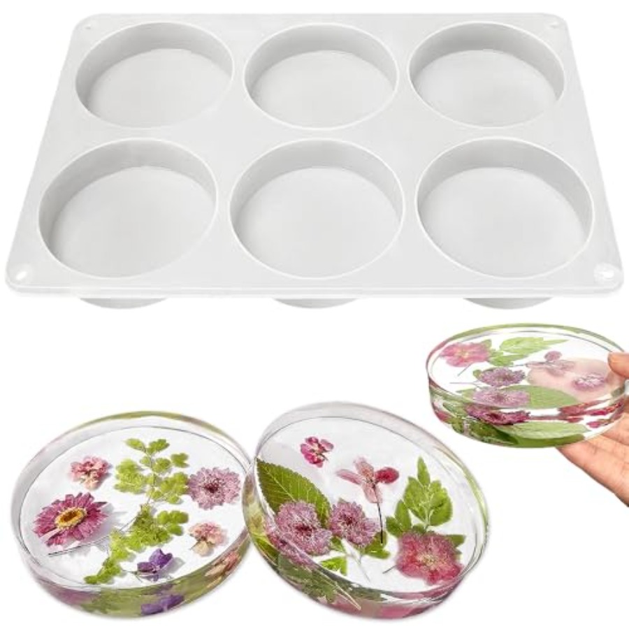 6-Cavity Deep Round Coaster Mo - Coaster Mold Round incelemesi ve fiyatı