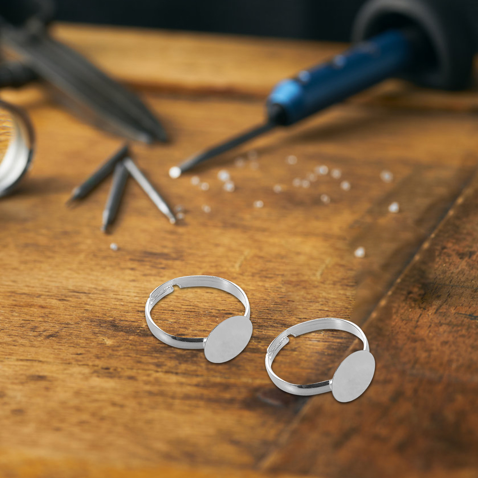 20Pcs Adjustable Blank Ring Fi - Resin Crafts incelemesi ve fiyatı