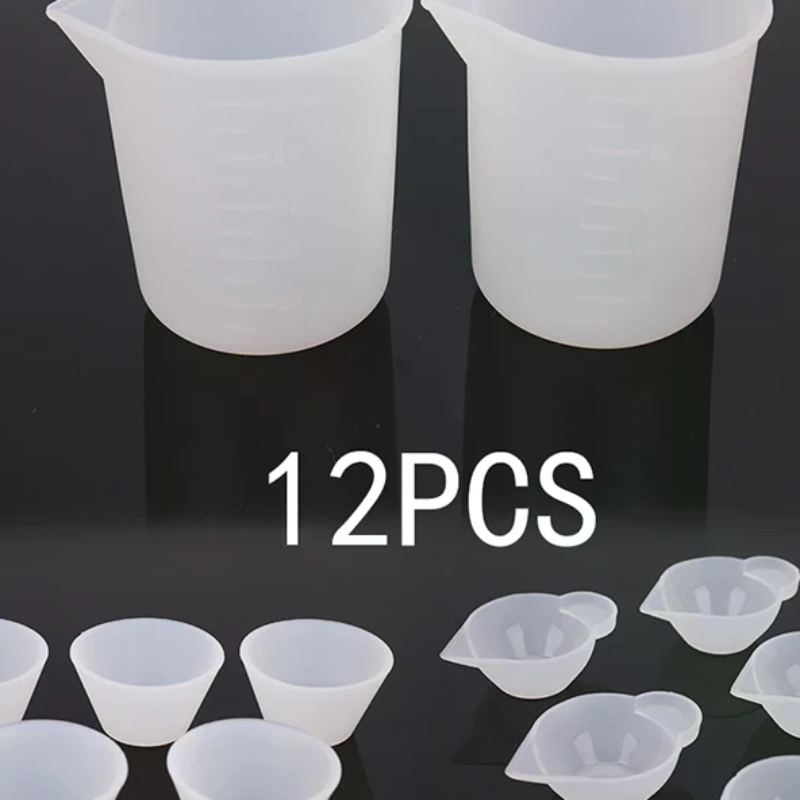 12Pcs Silicone Mixing Measurin - Mixing Cup Silicone incelemesi ve fiyatı