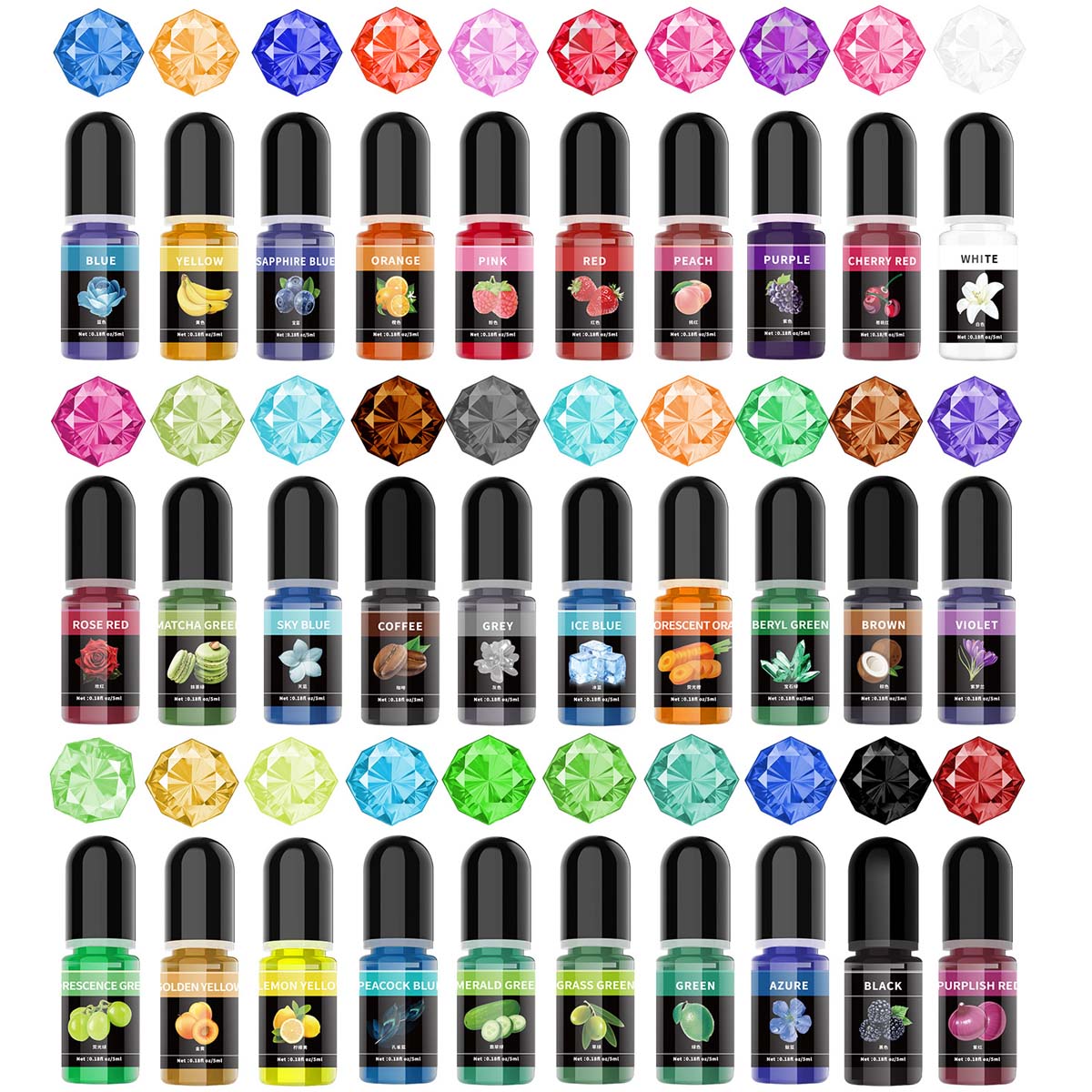 5ml/Bottle Epoxy Resin Pigment - Resin Pigment Set incelemesi ve fiyatı