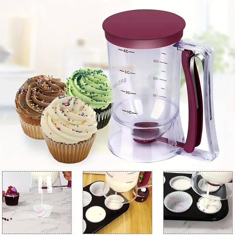 900ml Batter Dispenser Cupcake - Mixing Cup Silicone incelemesi ve fiyatı