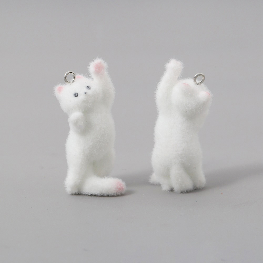 2pcs Flocking Little Cat Resin - Resin Craft Projects incelemesi ve fiyatı