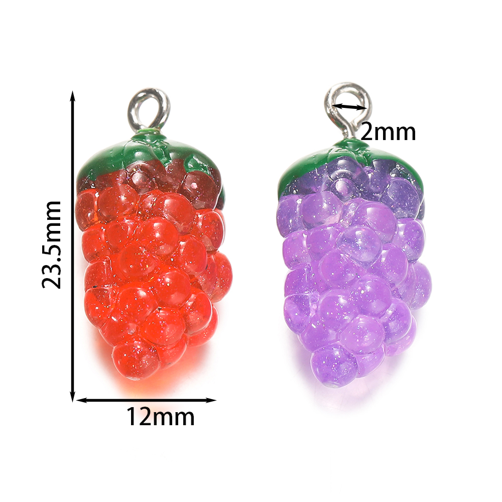 10Pcs 12x23mm Grape Resin Char - Resin Craft Projects incelemesi ve fiyatı