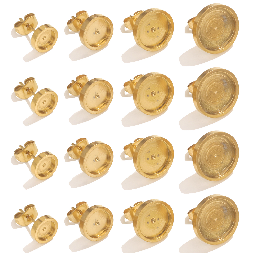 10pcs Stainless Steel Gold Ear - Resin Craft Projects incelemesi ve fiyatı