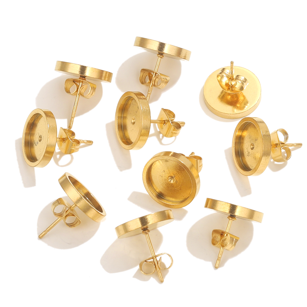 10pcs Stainless Steel Gold Ear - Resin Craft Projects incelemesi ve fiyatı