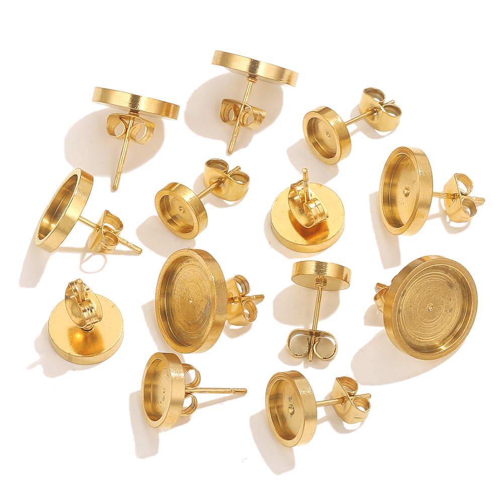 10pcs Stainless Steel Gold Ear - Resin Craft Projects incelemesi ve fiyatı