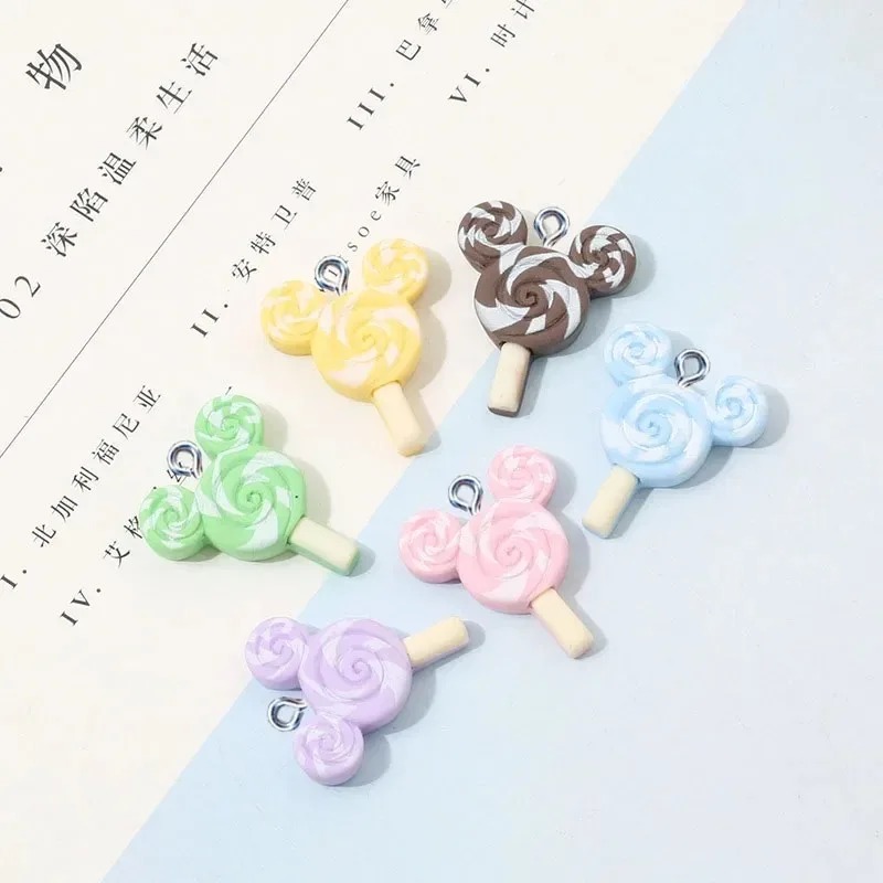 10Pcs Kawaii Mouse Lollipop Re - Resin Crafts Diy incelemesi ve fiyatı